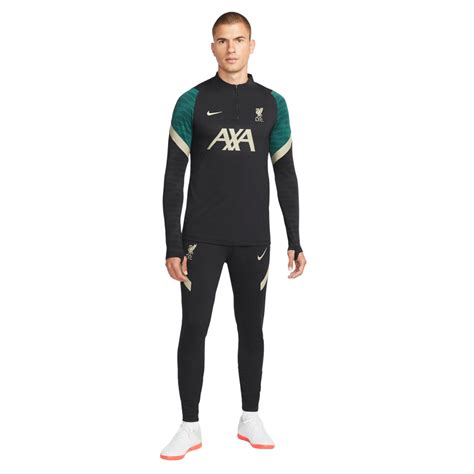 nike liverpool strike drill trainingspak 2021-2022 zwart lichtgrijs groen|Liverpool FC Strike Men's Nike Dri.